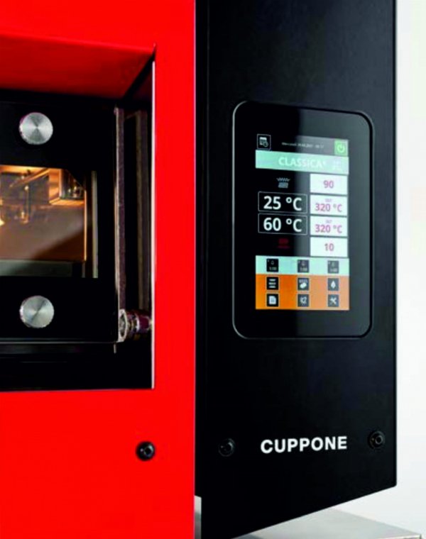 Piec do pizzy elektryczny Cuppone Home HE 400 | jednokomorowy | panel dotykowy | 400x400 mm | HE400/1 TS/FN | czarny