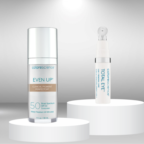 coloroscience w my skin kosmetyki na lato korektor pod oczy 3w1 + emulsja rozjaśniająca przebarwienia Even Up 3w1