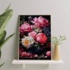 Malowanie Po Numerach Zestaw Peonie i Róże 40x50