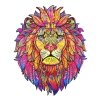 Puzzle Drewniane Groźny Lew A5