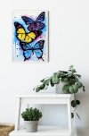 Haft Diamentowy Kolorowe Motyle 30x40 cm