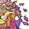 Puzzle Drewniane Groźny Lew A3