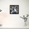 Haft Diamentowy Kobieta i Kot - Magia Nocy 30x30 cm