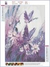 Haft Diamentowy Lawendowe Motyle 30x40 cm