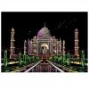 Magiczna Zdrapka Tadż Mahal Mauzoleum Indie 40x28 cm