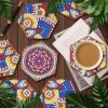 Haft Diamentowy - Podkładka Podkładki pod szklanki - Plaster Miodu - Mandala