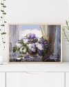 Malowanie Po Numerach Zestaw Lilac przy Oknie 40x50