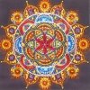 Haft Diamentowy Płomienna Mandala 30x30 cm