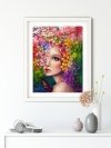 Haft Diamentowy Wiosenna Kobieta 35x45 cm K