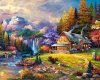 Haft Diamentowy Górski Dom 55x75 K