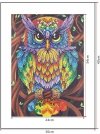 Haft Diamentowy Niebieska Sowa 30x40 cm