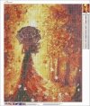 Haft Diamentowy Jesienna Kobieta 45x55 cm