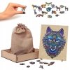 Puzzle Drewniane Baśniowy Wilk A4