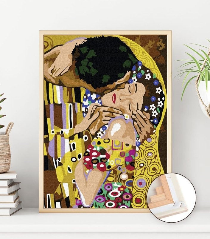 Malowanie Po Numerach Zestaw Pocałunek 40x50