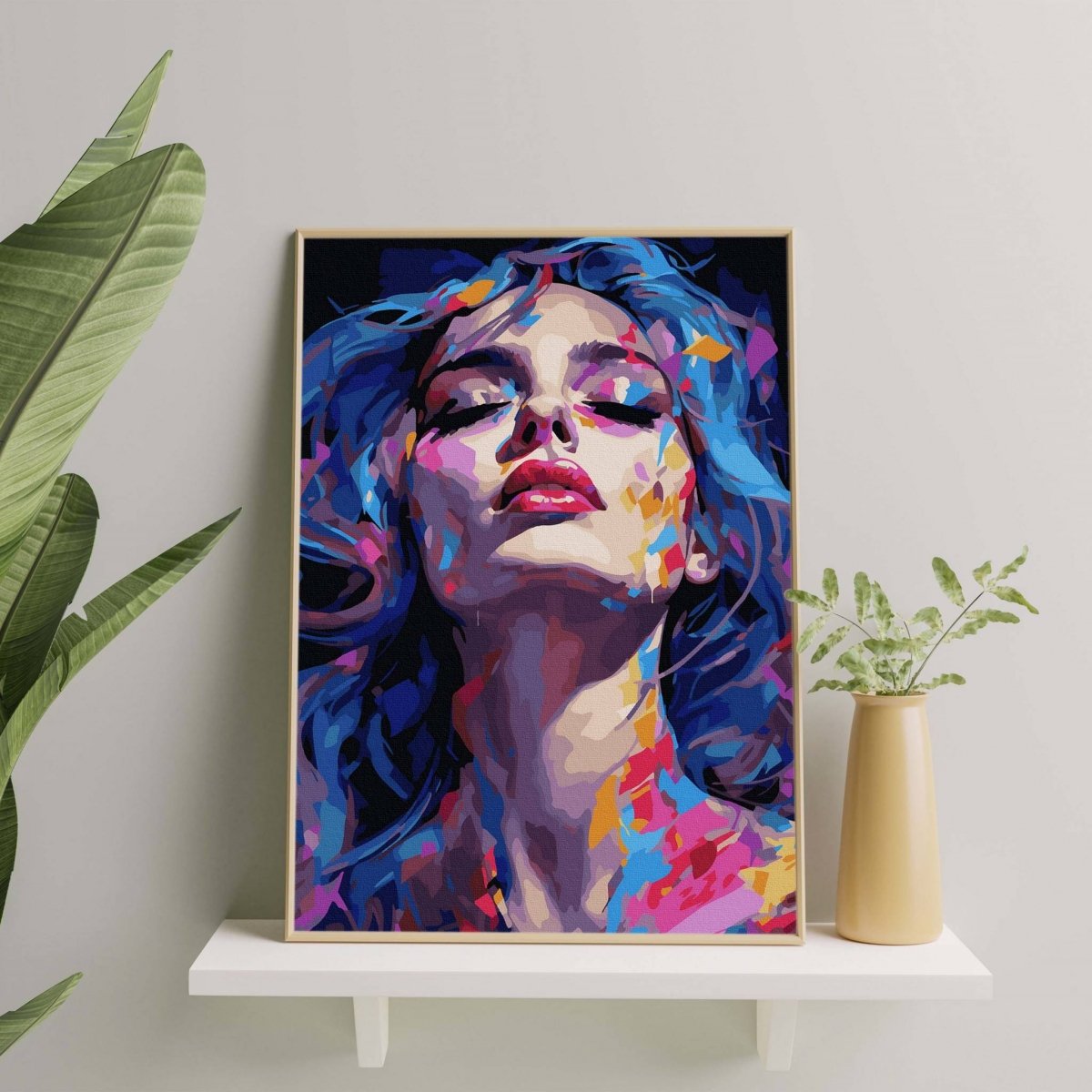 Malowanie Po Numerach Zestaw Twarz Dziewczyny 40x50