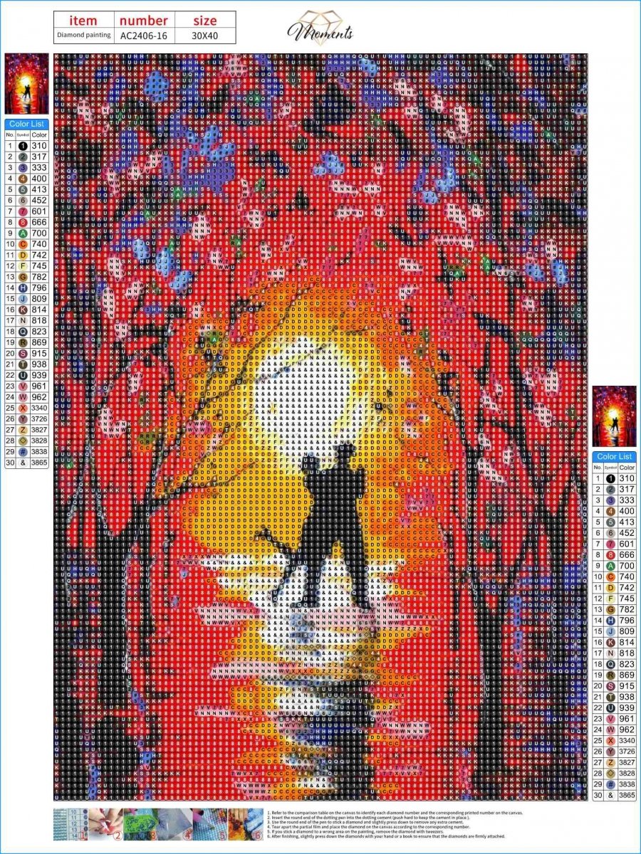 Haft Diamentowy Światło Miłości 30x40 cm