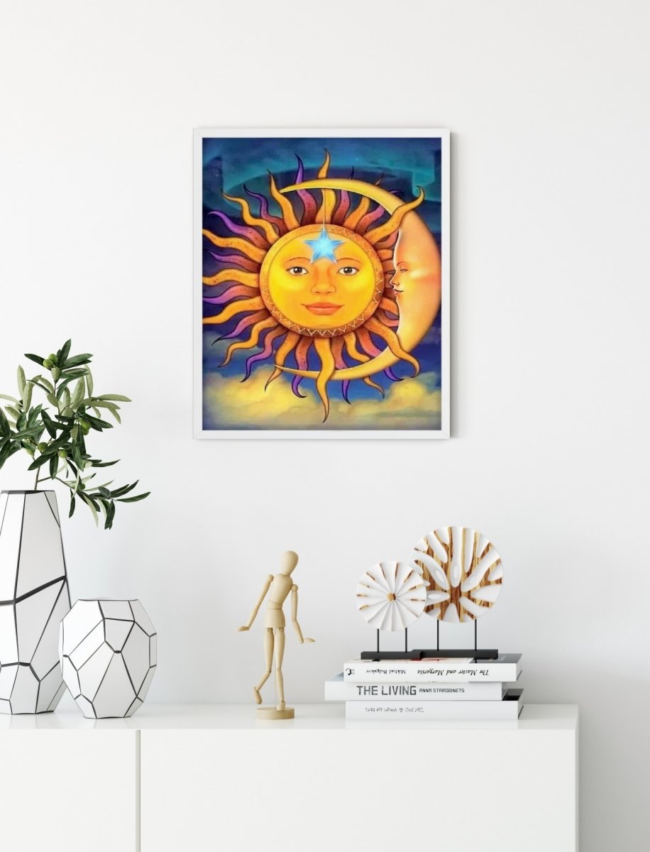 Haft Diamentowy Oblicze Dnia i Nocy 30x40 cm