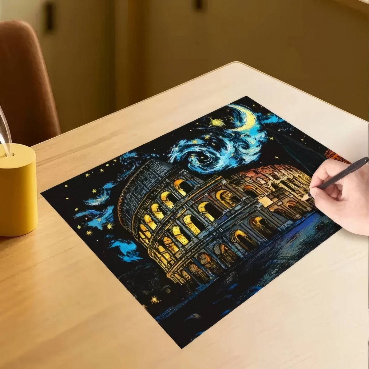 Magiczna Zdrapka Szlakiem Zabytków (4szt.) 40x28 cm