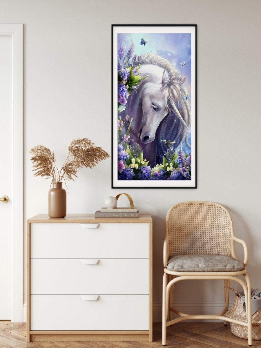 Haft Diamentowy Baśniowy Jednorożec 45x85 cm