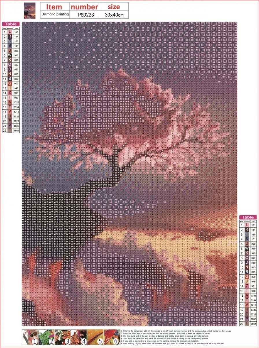 Haft Diamentowy Drzewo Życia 30x40 cm