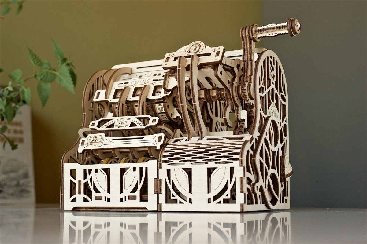 Puzzle 3D Drewniane Kasa Fiskalna uGEARS