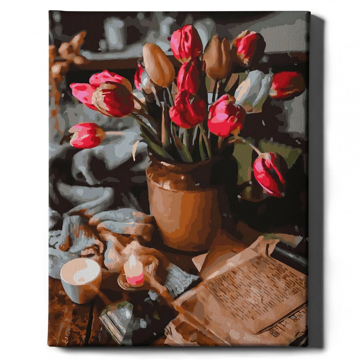 Malowanie Po Numerach Zestaw Tulipany z Ogrodu 40x50