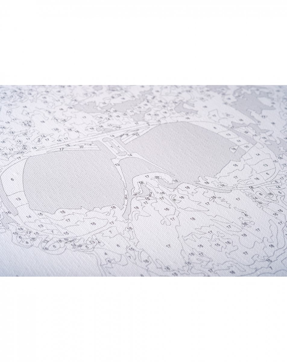 Malowanie Po Numerach Zestaw Pocałunek 40x50