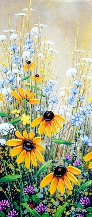 Haft Diamentowy Letnia Łąka 50x110 cm
