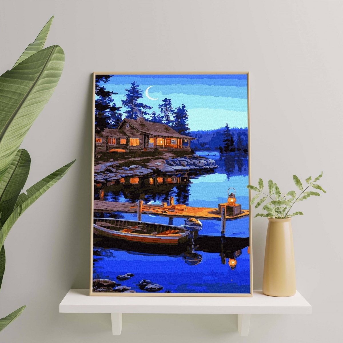 Malowanie Po Numerach Zestaw Domek nad Jeziorem 40x50