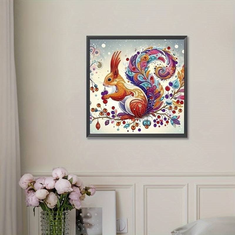 Haft Diamentowy Wiewiórka w Krainie Baśni 30x30 cm
