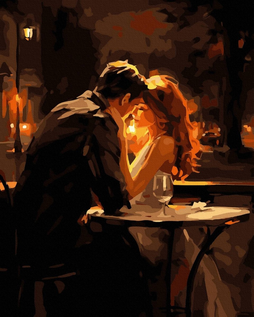 Malowanie Po Numerach Zestaw Romantyczny Wieczór 40x50 