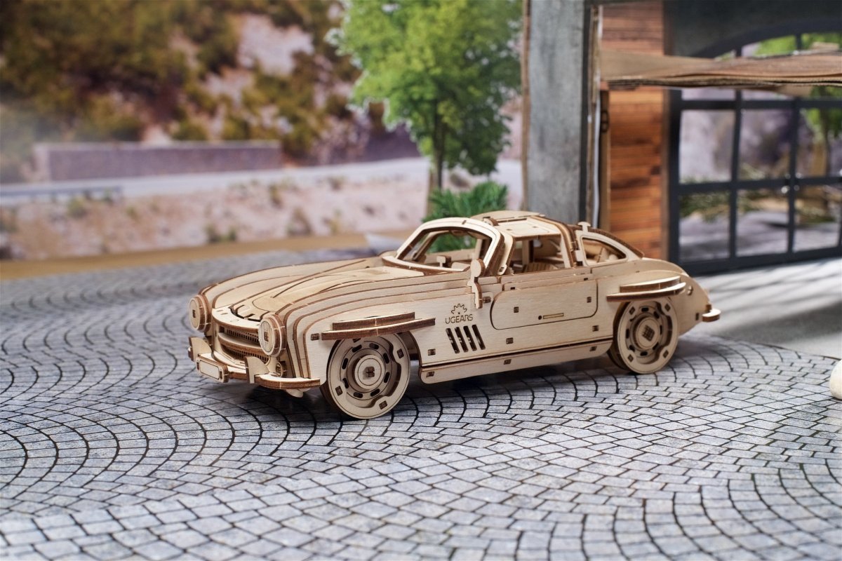 Puzzle 3D Drewniane Winged Sports Coupe uGEARS