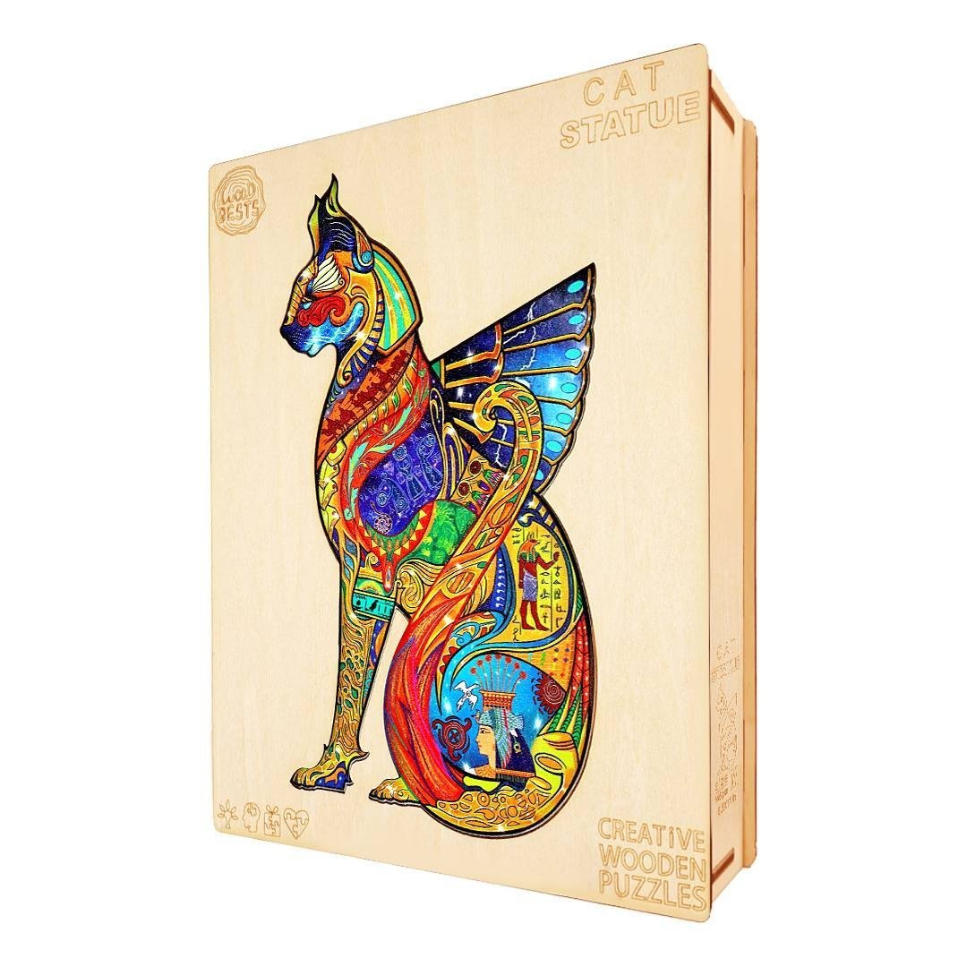 Puzzle Drewniane KOT FARAON L