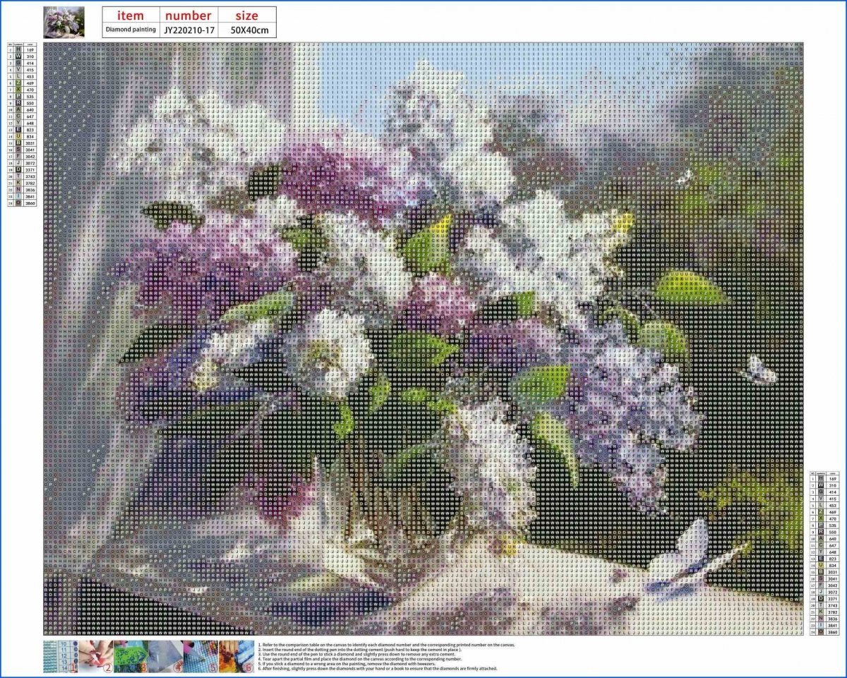 Haft Diamentowy Wiosenny Dzień 40x50