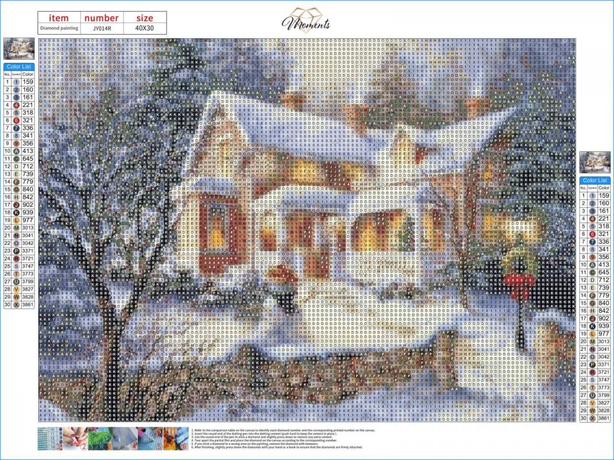 Haft Diamentowy Witaj w Zimie 30x40 cm