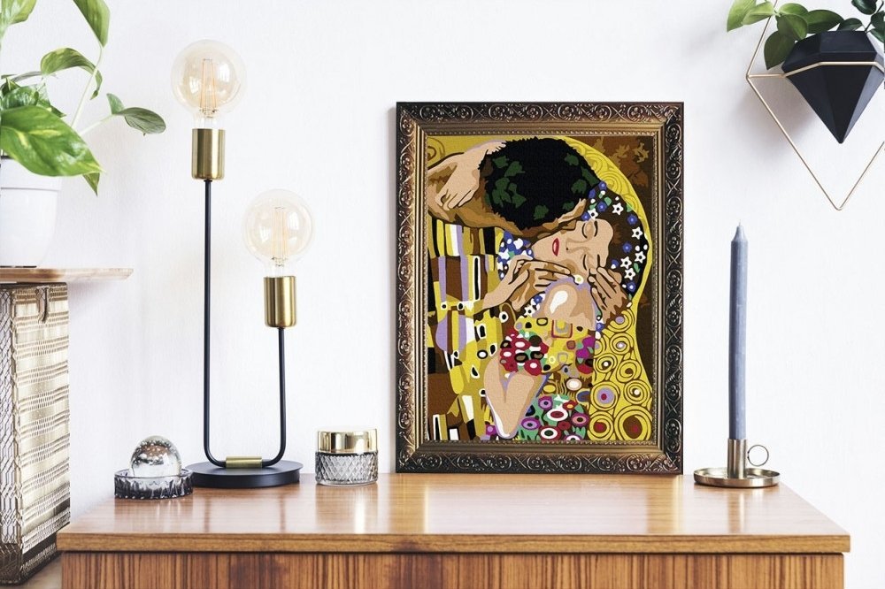 Malowanie Po Numerach Zestaw Pocałunek 40x50