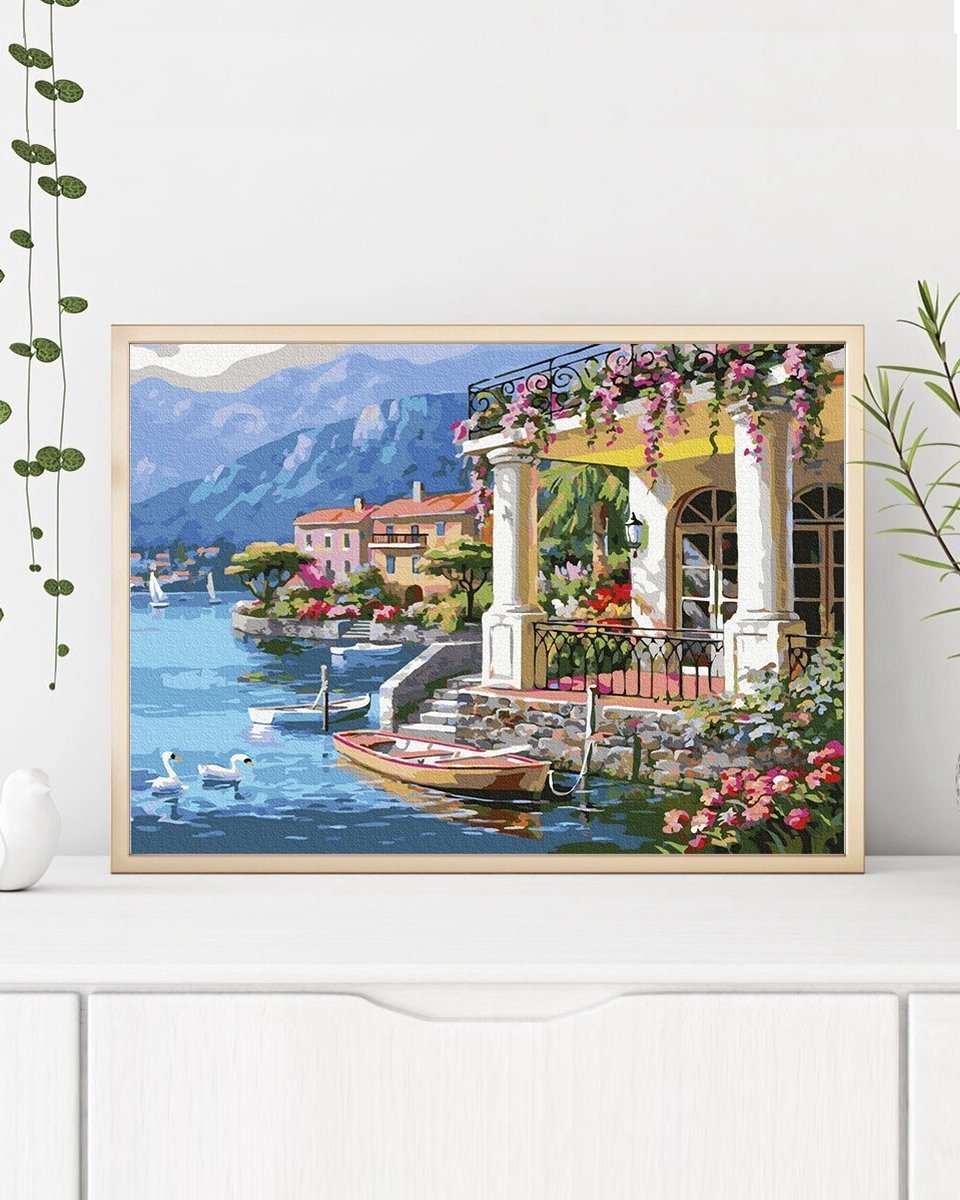 Malowanie Po Numerach Zestaw Willa nad Morzem 40x50