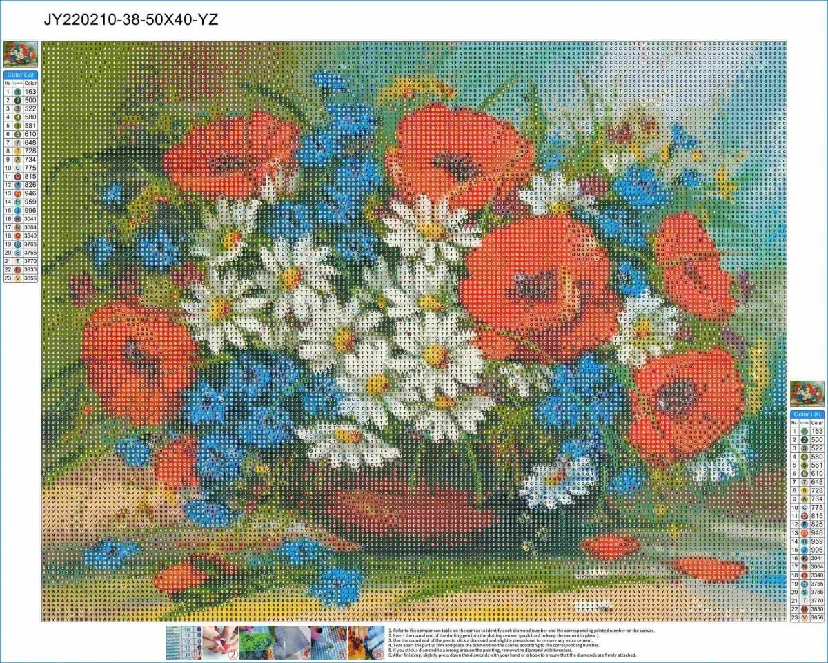 Haft Diamentowy Zaczarowany Ogród 40x50