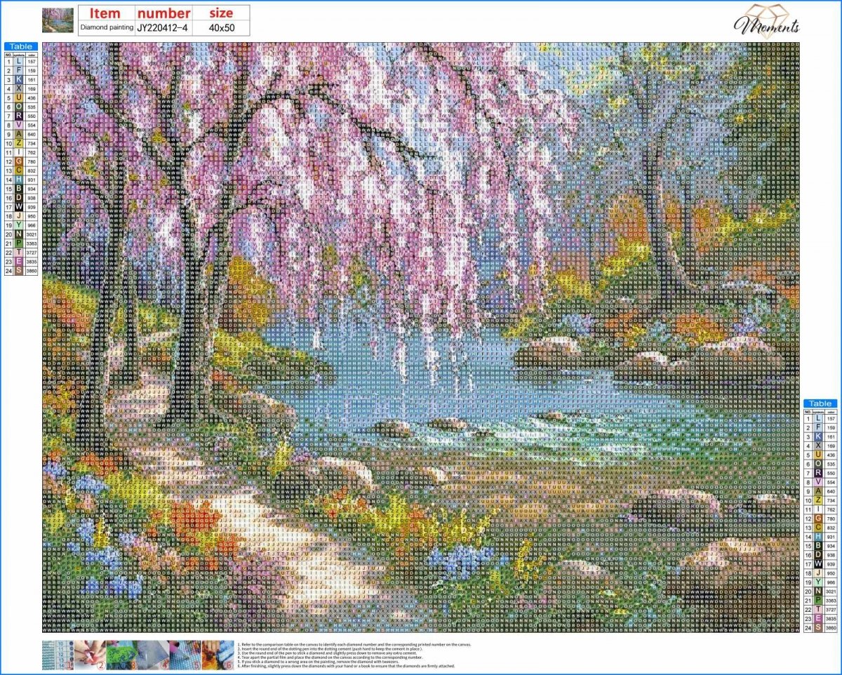 Haft Diamentowy Letni Relaks 40x50