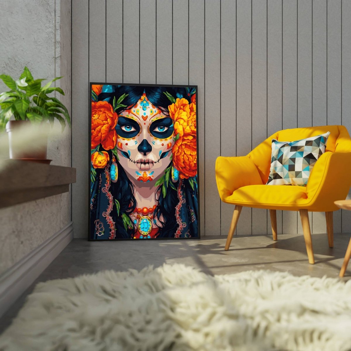 Malowanie Po Numerach Zestaw Kobieta na Halloween 40x50