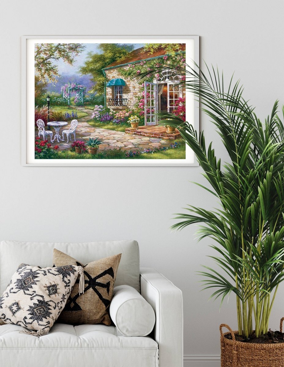 Haft Diamentowy Kwiecista Weranda 55x75 cm