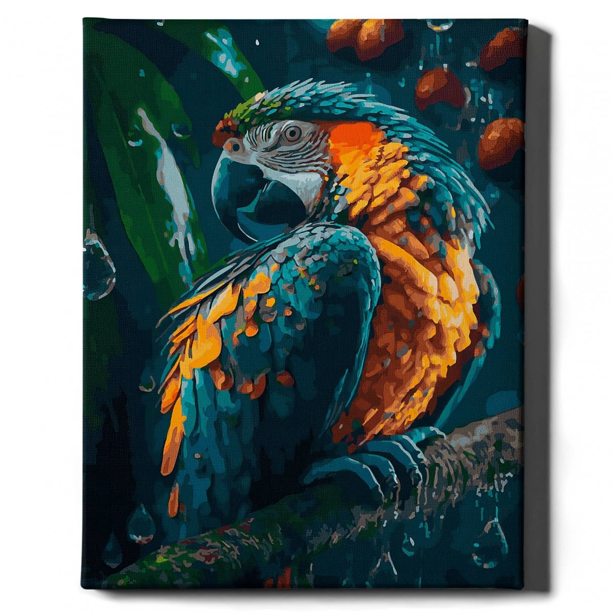 Malowanie Po Numerach Zestaw Piękna papuga 40x50