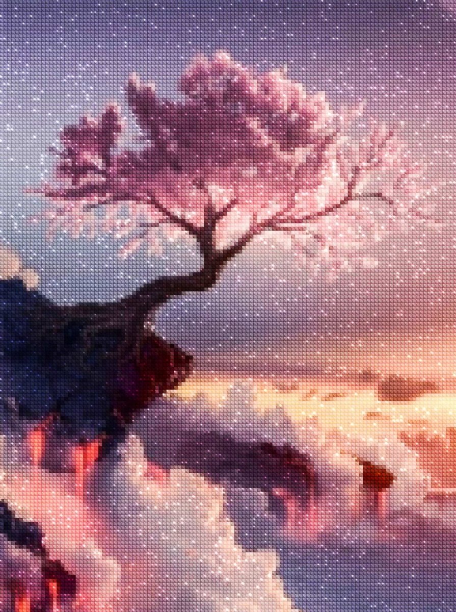 Haft Diamentowy Drzewo Życia 40x50