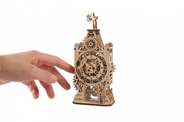 Puzzle 3D Drewniane Stara Wieża Zegarowa uGEARS