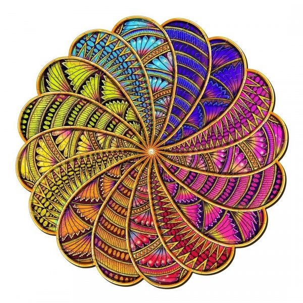 Puzzle Drewniane Mandala Kolorów XL