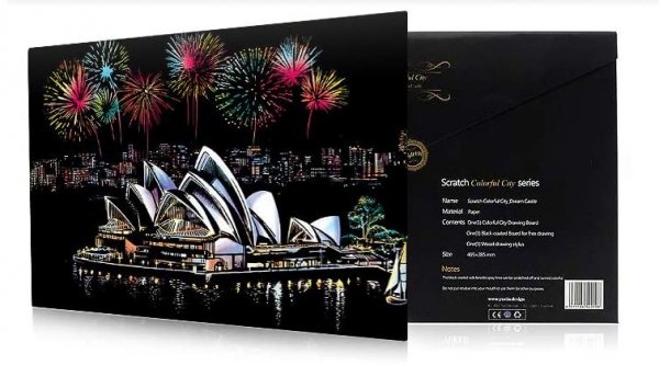 Magiczna Zdrapka Piękna Opera w Sydney 40x28 cm