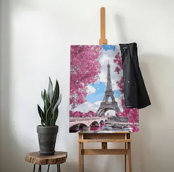 Malowanie Po Numerach Zestaw Magnolie w Paryżu 40x50