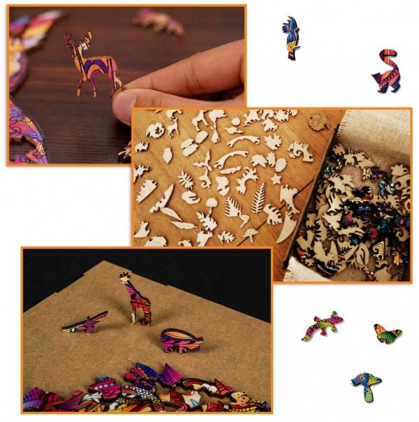 Puzzle Drewniane Baśniowy Lis A5