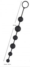 Anal Beads Silicone Black Velvets