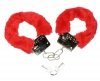 Kajdanki z czerwonym futerkiem Fur Love Cuffs